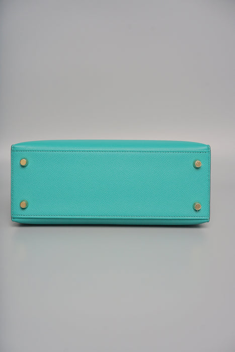 Hermes Kelly 25 in Vert Verone Ghw