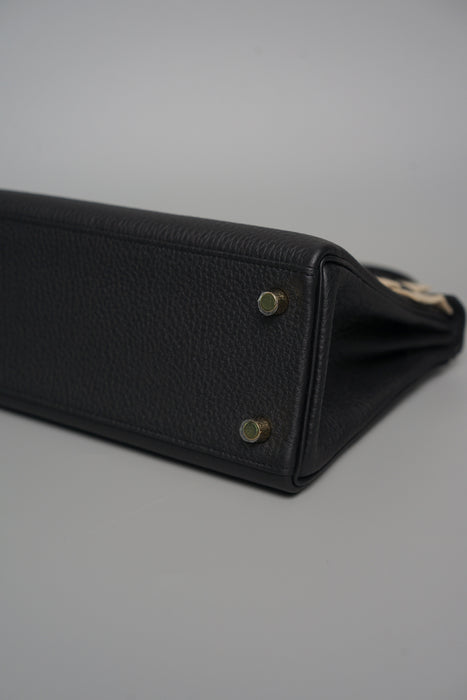 Hermes Kelly 25 in Noir Togo Ghw (Brand New)