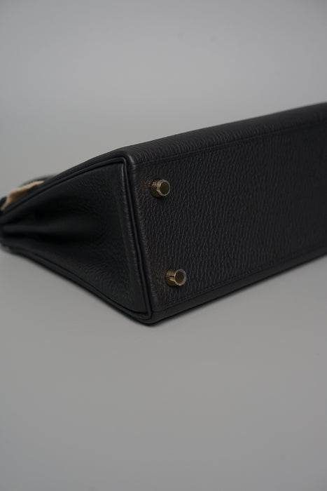 Hermes Kelly 25 in Noir Togo Ghw (Brand New)