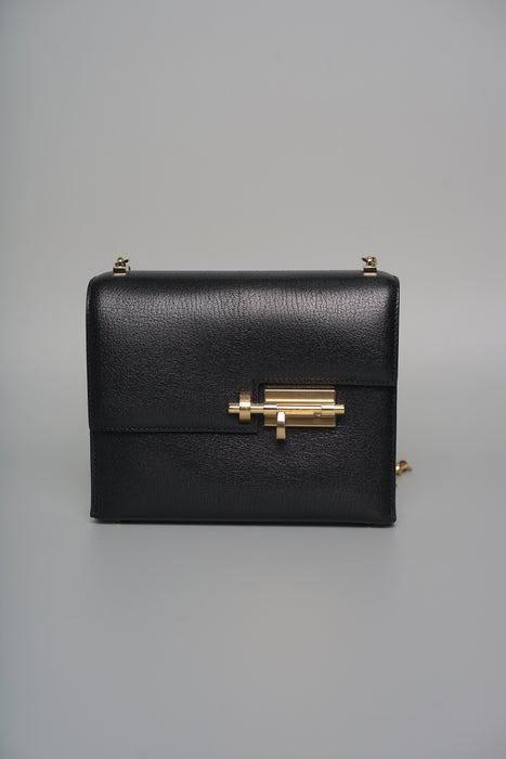 Hermes Mini Verrou in Black Chevre Ghw