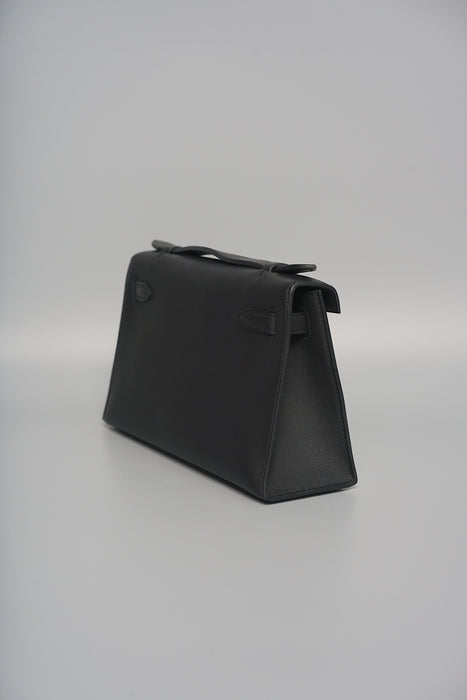 Hermes Kelly Pochette in Black Ghw( Brand New)