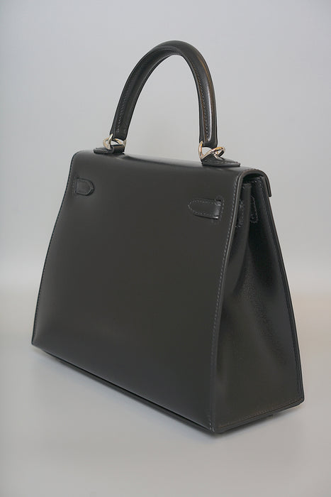 Hermes Kelly 25 Sellier in Black Box Phw