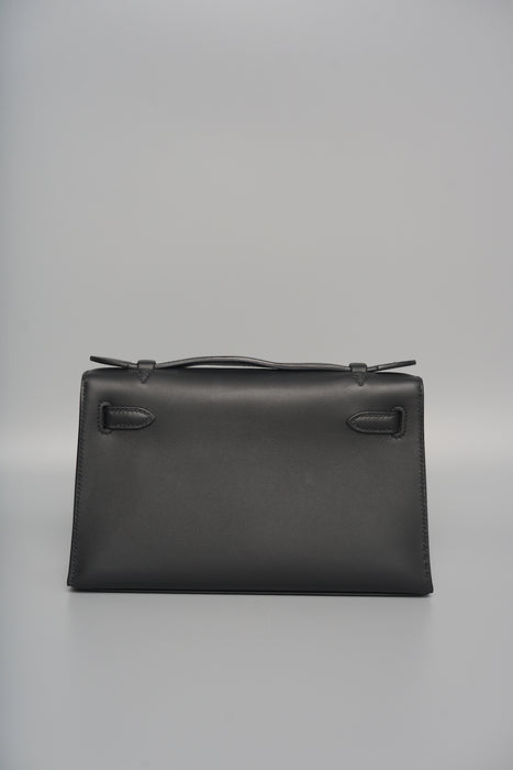 Hermes Kelly Pochette in Black Ghw( Brand New)