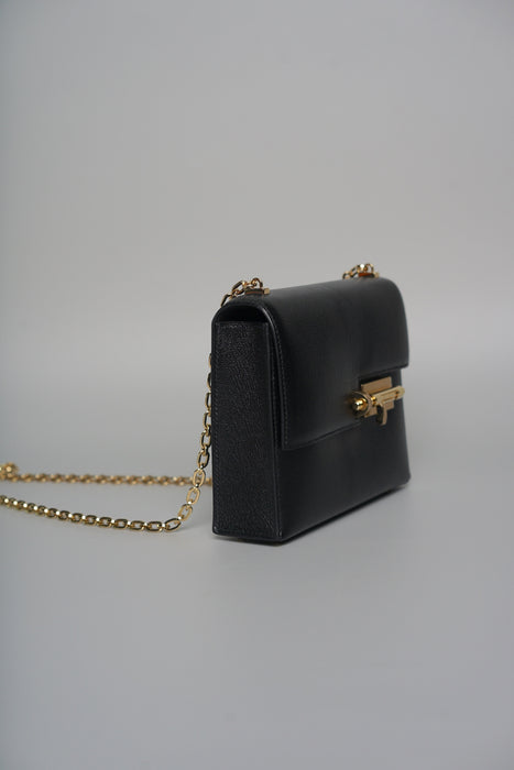 Hermes Mini Verrou in Black Chevre Ghw