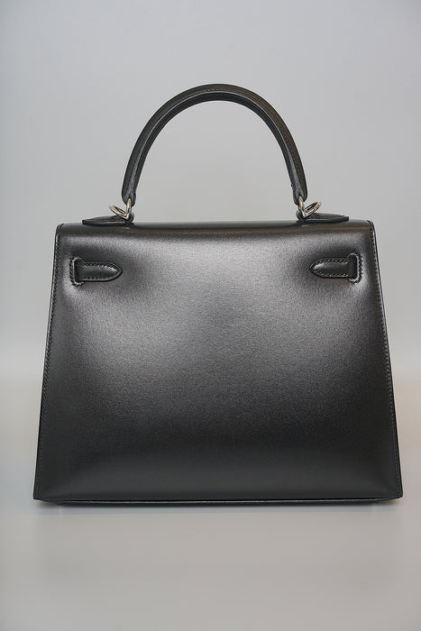 Hermes Kelly 25 Sellier in Black Box Phw