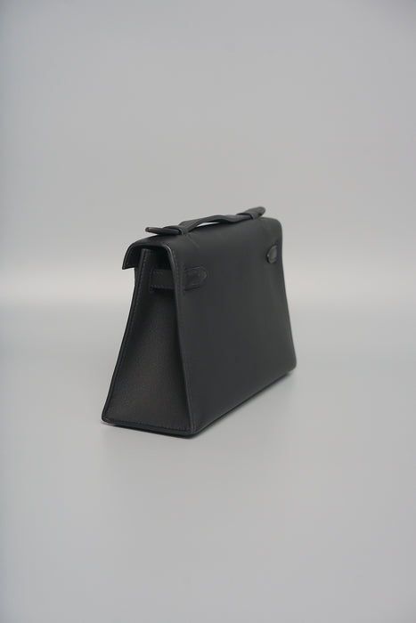 Hermes Kelly Pochette in Black Ghw( Brand New)