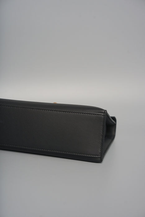 Hermes Kelly Pochette in Black Ghw( Brand New)