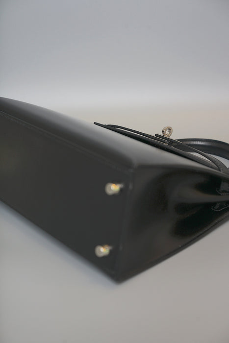 Hermes Kelly 25 Sellier in Black Box Phw