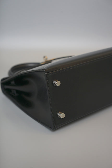 Hermes Kelly 25 Sellier in Black Box Phw