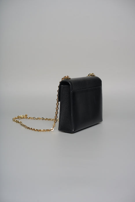 Hermes Mini Verrou in Black Chevre Ghw