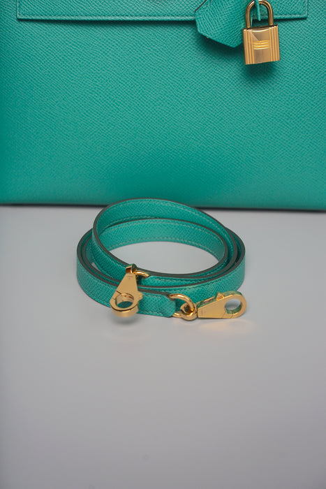 Hermes Kelly 25  in Vert Jade Ghw