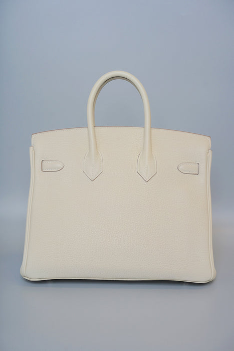 Hermes Birkin 25 Sellier in Craie Togo Phw