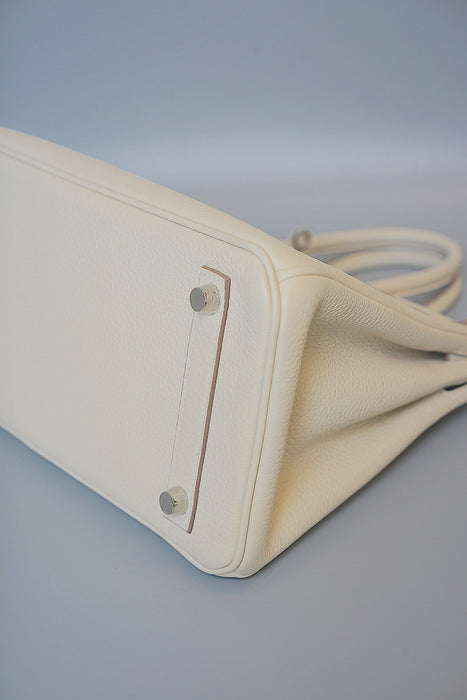 Hermes Birkin 25 Sellier in Craie Togo Phw