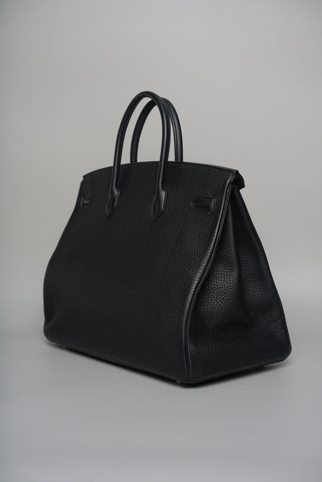 Hermes Birkin 40 in Black Clemence Phw