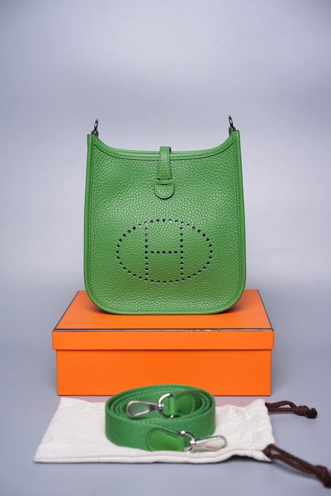 Hermes Mini Evelyne in Vert Yucca Phw (Brand New)