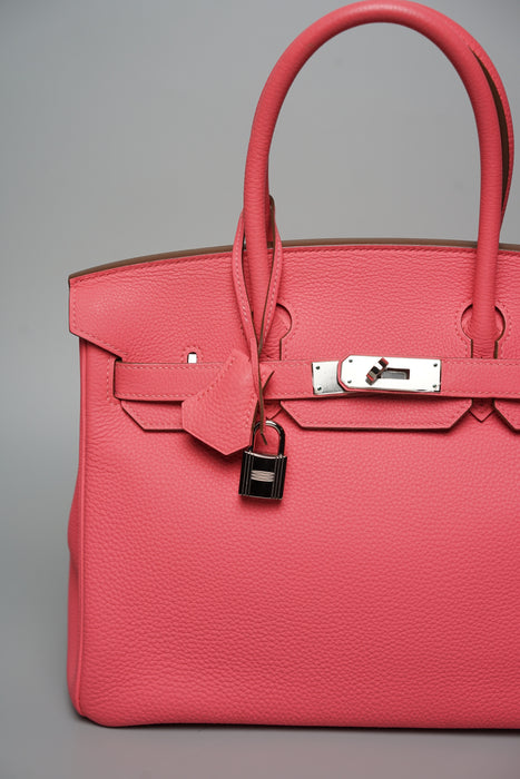 Hermes Birkin 30 in Rose Lipstick Togo Phw