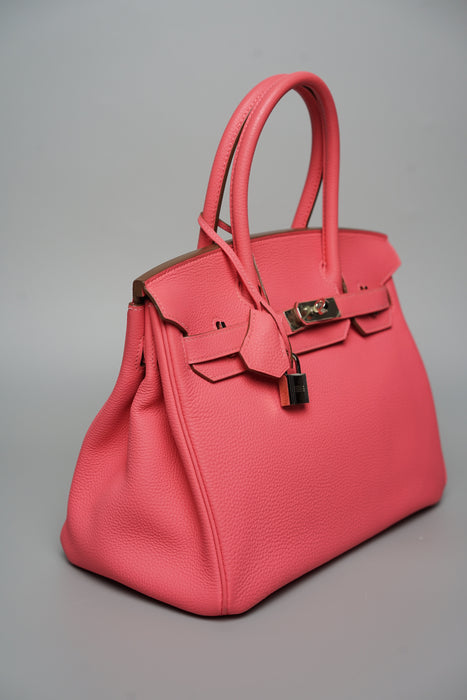 Hermes Birkin 30 in Rose Lipstick Togo Phw