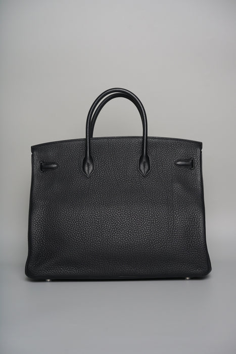 Hermes Birkin 40 in Black Clemence Phw