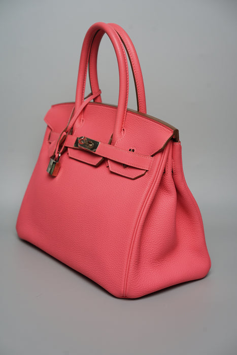 Hermes Birkin 30 in Rose Lipstick Togo Phw
