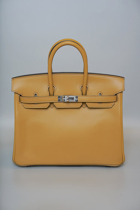 Hermes Birkin 25 in Poussiere Tadelakt Phw (Brand New)