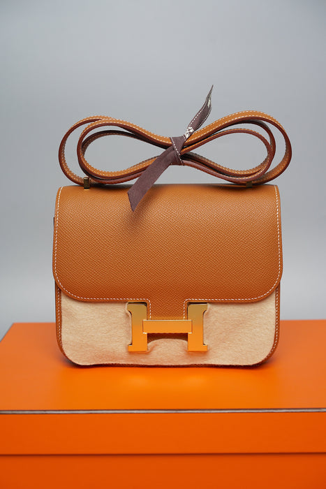 Hermes Constance 18 in Gold Epsom Ghw (Brand New)