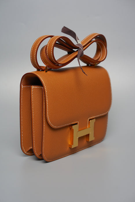 Hermes Constance 18 in Gold Epsom Ghw (Brand New)