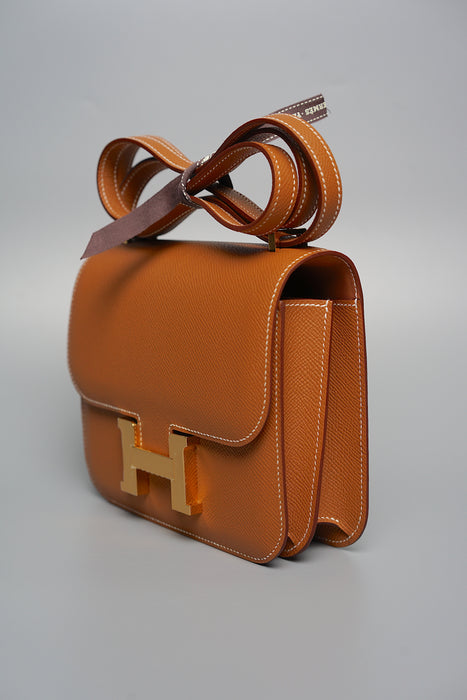 Hermes Constance 18 in Gold Epsom Ghw (Brand New)