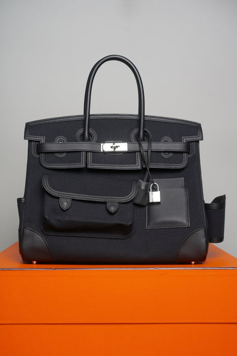 Hermes Birkin 35 Cargo in Black Phw (Brand New)