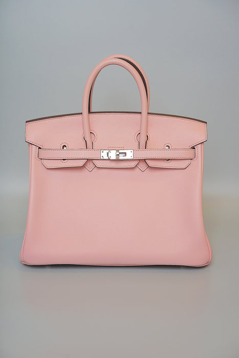 Hermes Birkin 25 in Rose Sakura swift Phw (Brand New)
