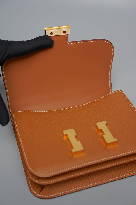 Hermes Constance 18 in Gold Epsom Ghw (Brand New)