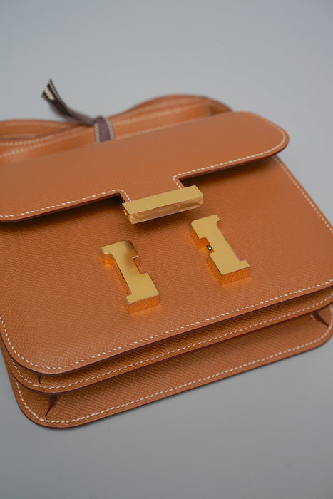 Hermes Constance 18 in Gold Epsom Ghw (Brand New)