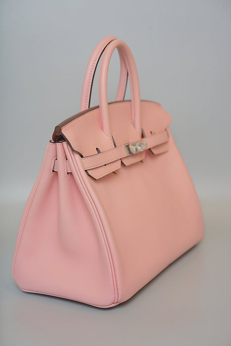 Hermes Birkin 25 in Rose Sakura swift Phw (Brand New)