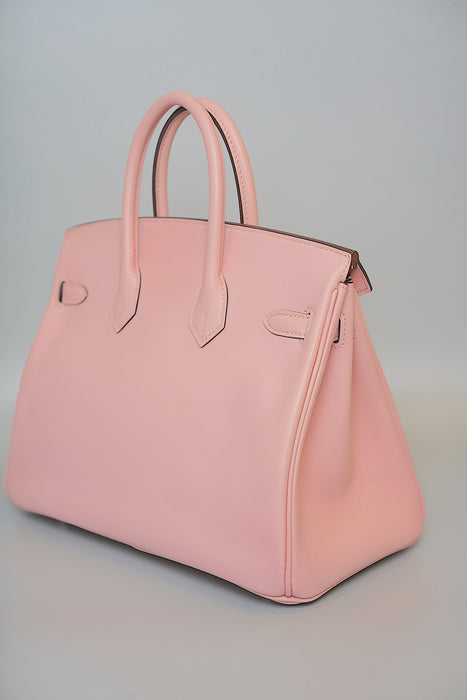 Hermes Birkin 25 in Rose Sakura swift Phw (Brand New)