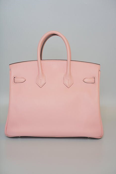 Hermes Birkin 25 in Rose Sakura swift Phw (Brand New)