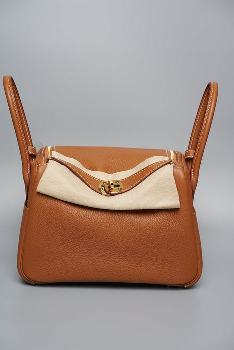 Hermes Lindy 26 in Gold Ghw (Brand New)