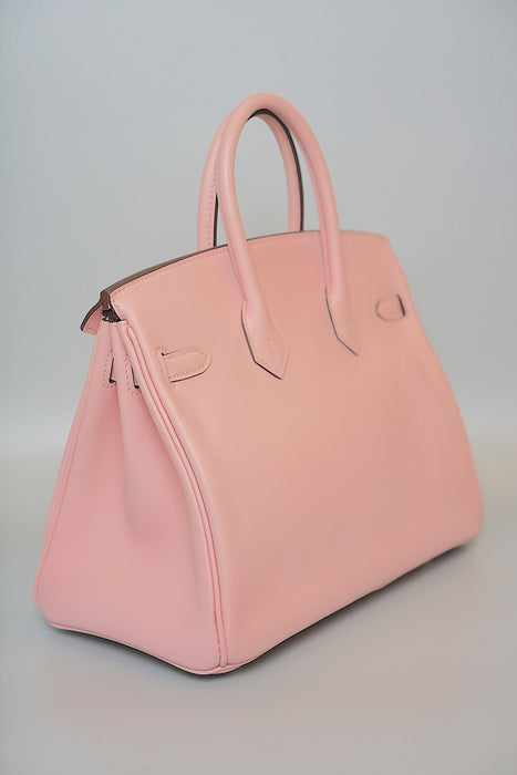 Hermes Birkin 25 in Rose Sakura swift Phw (Brand New)