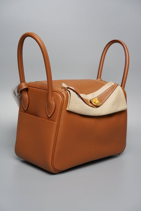 Hermes Lindy 26 in Gold Ghw (Brand New)