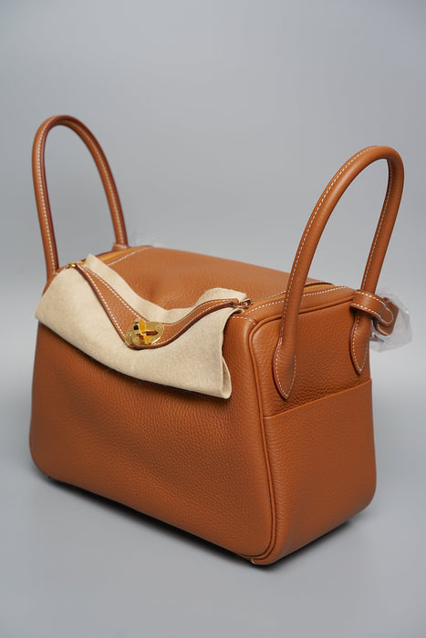 Hermes Lindy 26 in Gold Ghw (Brand New)