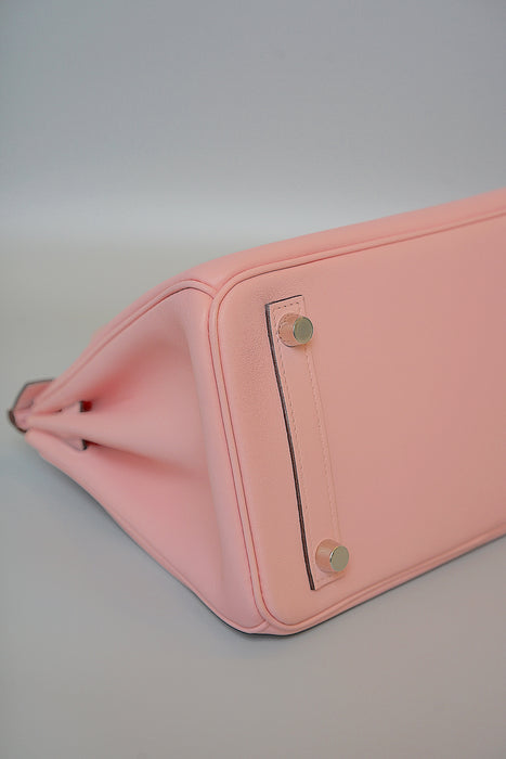 Hermes Birkin 25 in Rose Sakura swift Phw (Brand New)