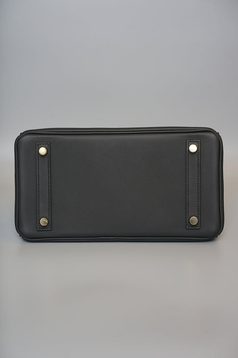 Hermes Birkin 25 Touch in Black Volupto / Lizard Ghw (Brand New)