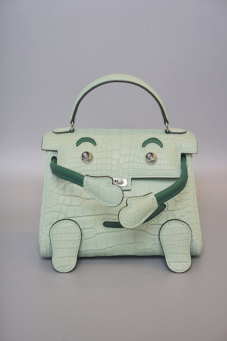 Hermes Kelly Dole in Vert Peppermint Matte Alligator Phw (Brand New)