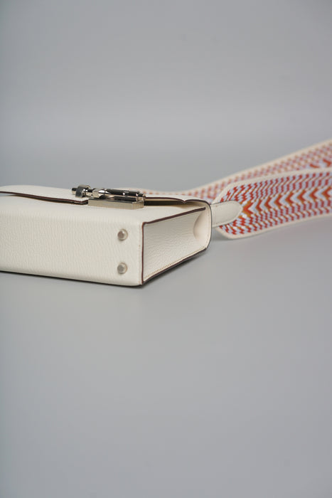 Hermes Mini Verrou in Nata Chevre Phw