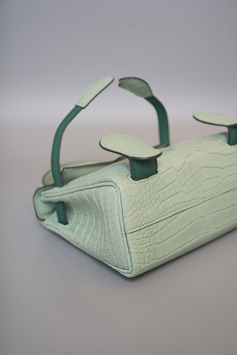 Hermes Kelly Dole in Vert Peppermint Matte Alligator Phw (Brand New)