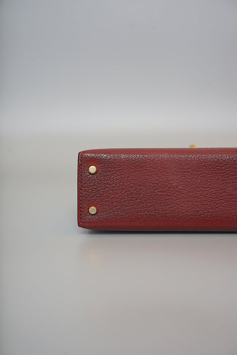 Hermes Kelly 20 in Rouge H Cherve Mysore Ghw (Brand New)