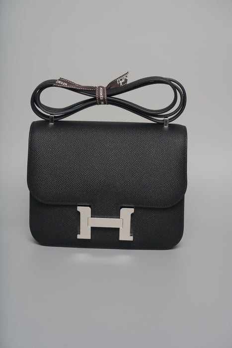 Hermes Constance 18 in Black Epsom Phw (Brand New)