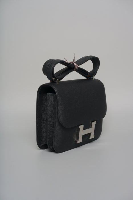 Hermes Constance 18 in Black Epsom Phw (Brand New)
