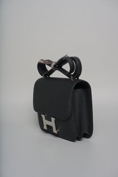 Hermes Constance 18 in Black Epsom Phw (Brand New)