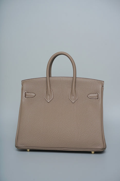 Hermes Birkin 25 in Etoupe Togo Ghw