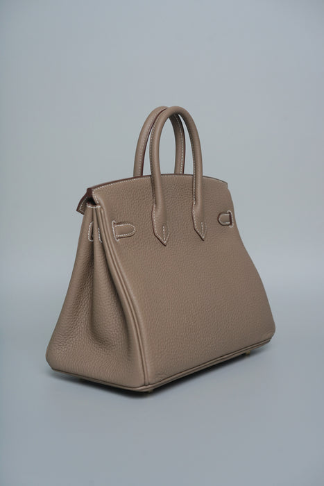Hermes Birkin 25 in Etoupe Togo Ghw