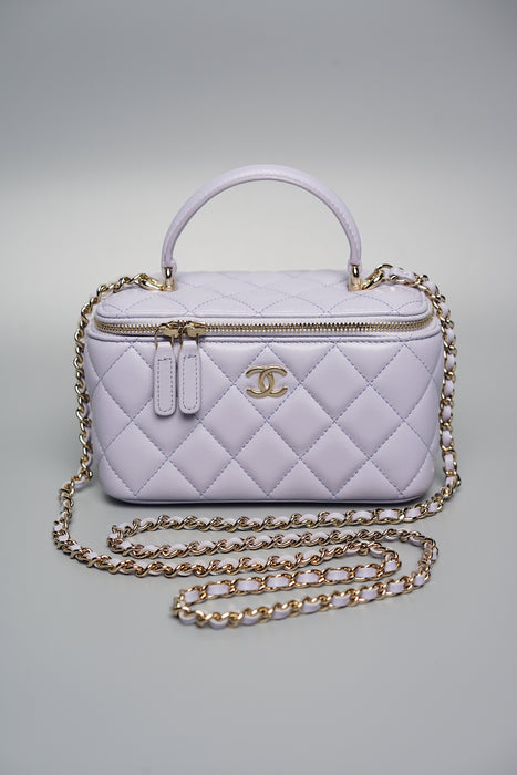 Chanel Top Handle Vanity in Lilac (Brand New)